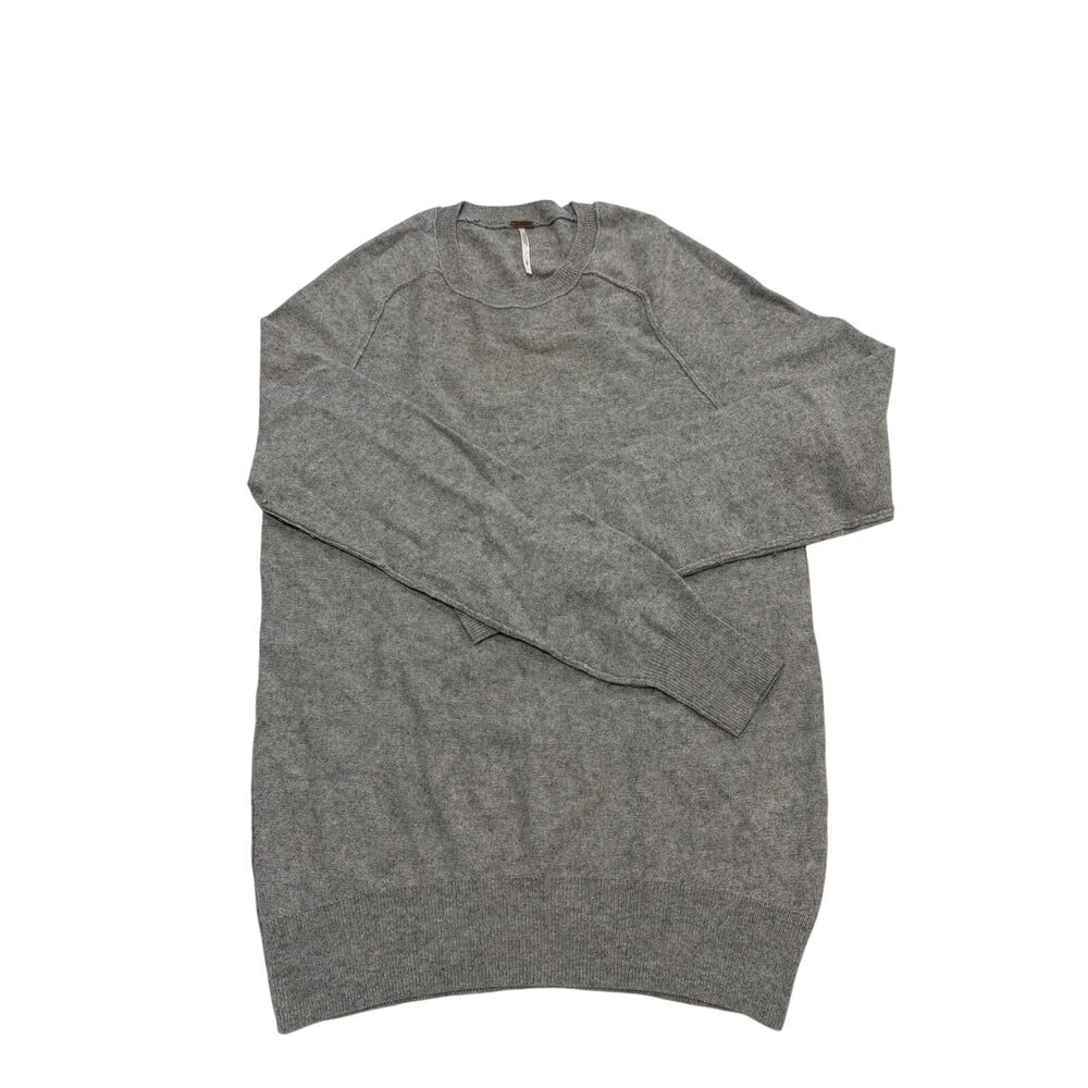 Free People Movement Women's 70% Cashmere 30% Silk Gray Sweater Sz S Crewneck